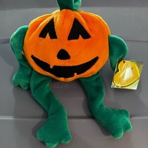 Ty Beanie Babies Orange Pumpkin Plush